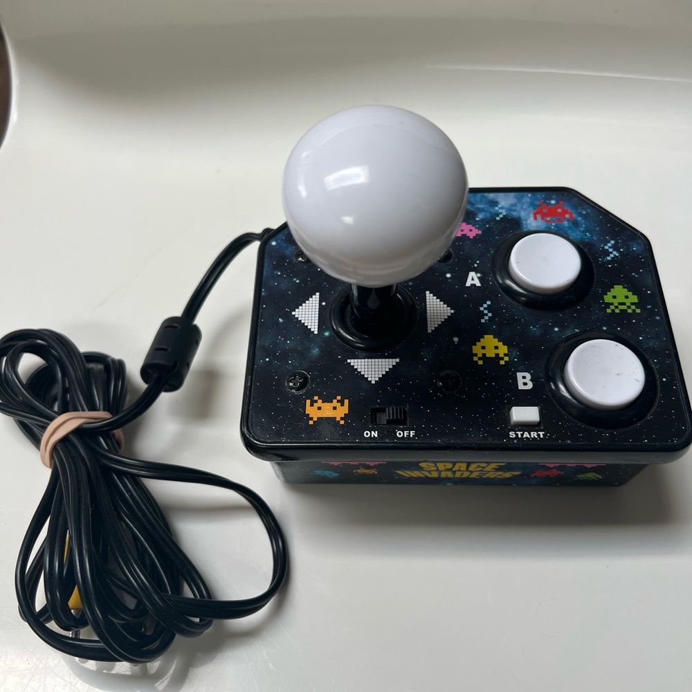 Space invaders Retro Arcade Joystick with Space Graphics